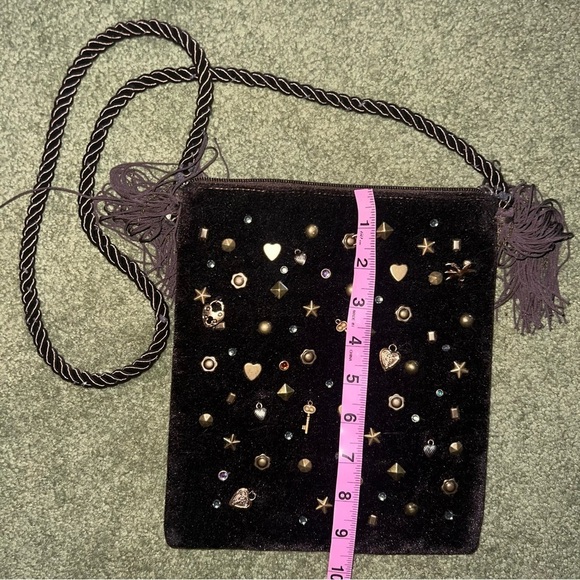 Capelli Brown Shoulder Bag with Jewels and Charms - Picture 11 of 14